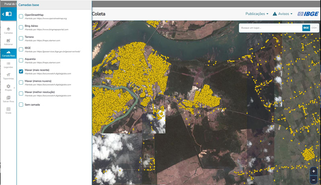 IBGE usa plataforma geográfica interativa para monitoramento da coleta